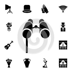 Opera glasses icon. Detailed set of theater icons. Premium graphic design. One of the collection icons for websites, web design,