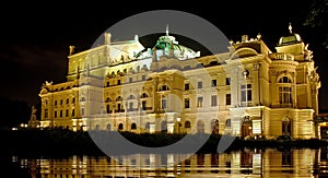 Opera house reflection