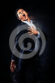 Opera singer performing photo