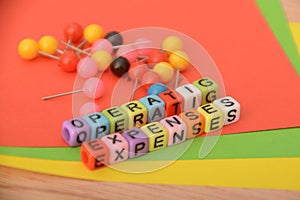 operating expenses, often referred to as \