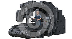 Futuristic Industrial Machining