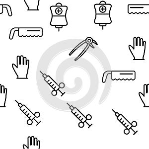 Operating Instruments Vector Seamless Pattern