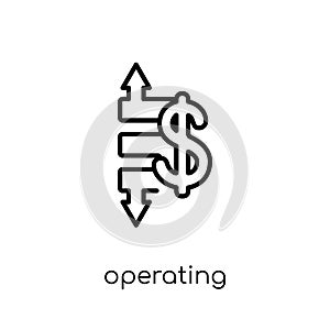 Operating profit/loss icon. Trendy modern flat linear vector Ope