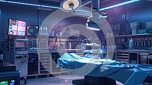 The operating room preparation.AI generated image photo