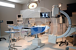 operating in a surgical room at hospital.
