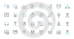 Operating system linear icons set. Windows, Linux, Macintosh, Unix, Android, iOS, Ubuntu line vector and concept signs