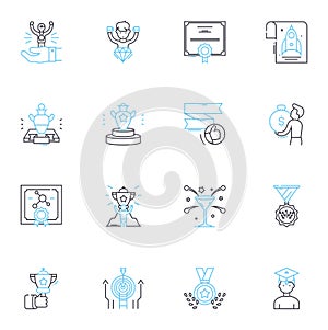 Operating system linear icons set. Windows, Linux, Macintosh, Unix, Android, iOS, Ubuntu line vector and concept signs