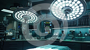 The modern operating room. AI generated photo