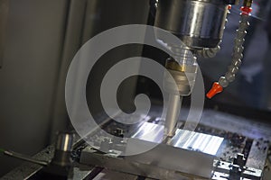 The operation of CNC milling machine .