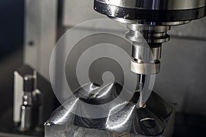 The operation of CNC milling machine .