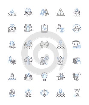 Operation system line icons collection. Windows, MacOS, Linux, Android, iOS, Ubuntu, Chrome OS vector and linear photo