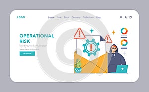 Operational Risk concept. Flat vector
