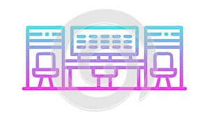 Operations Command Center Mission Control, vector design Generative AI