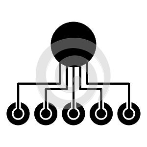 Operations icon vector. workflow illustration sign. work flow symbol. automate logo.