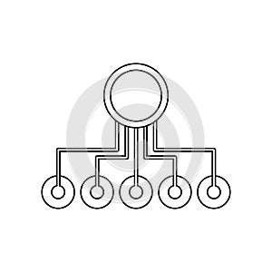 Operations icon vector. workflow illustration sign. work flow symbol. automate logo.