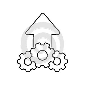 Operations icon vector. workflow illustration sign. work flow symbol. automate logo.