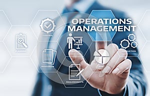 Operations Management Strategy Business Internet Technology Concept