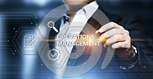 Operations Management Strategy Business Internet Technology Concept