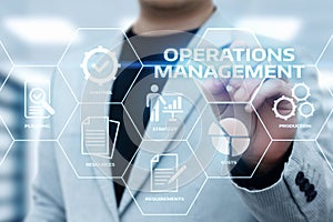 Operations Management Strategy Business Internet Technology Concept