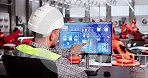 Operator And Engineer Monitor SCADA System