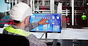 Operator And Engineer Monitor SCADA System