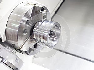 Operator machining automotive part