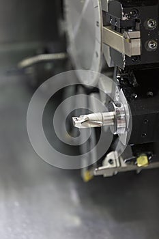 Operator machining automotive part