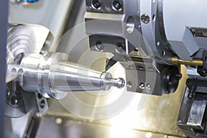 Operator machining automotive part