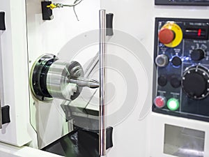 Operator machining automotive part