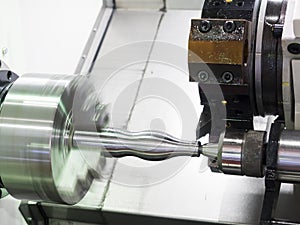 Operator machining automotive part