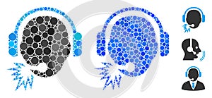 Operator Message Mosaic Icon of Circles
