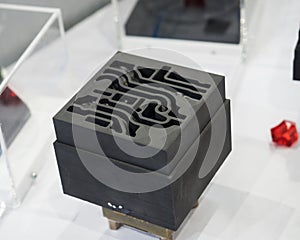 Operator prepare EDM electrod of precision mold and die