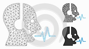 Operator Speech Vector Mesh Network Model and Triangle Mosaic Icon
