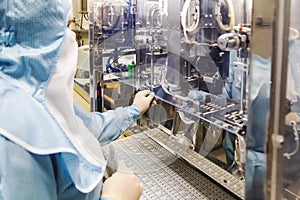 Operator work on infusion pharmaceutical industry photo