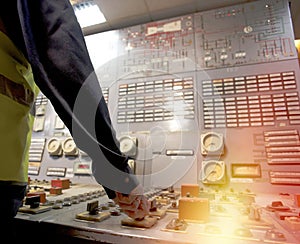 Operator at work place in the system control room