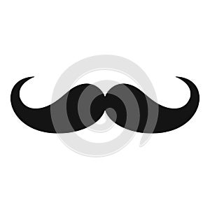 Operetta whiskers icon, simple style.