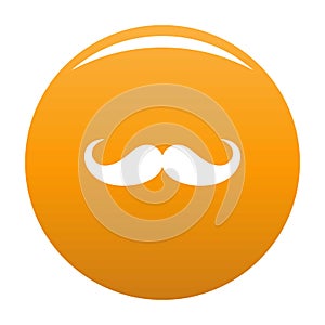 Operetta whiskers icon vector orange