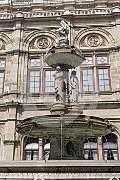 Opernbrunnen before the Staatsoper, Vienna, Austria