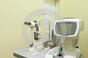 Ophthalmic computer equipment. photo