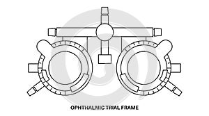 Ophthalmic trial frame