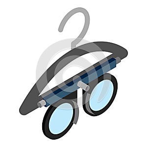 Ophthalmologist tool icon isometric vector. Modern optometrist trial frame icon