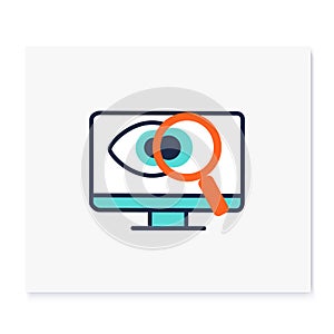 Ophthalmology color icon