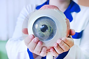 Ophthalmology oculus sample closeup photo