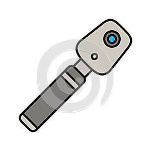 Ophthalmoscope color icon