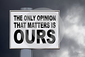 The only opinion that matters is ours - Billboard