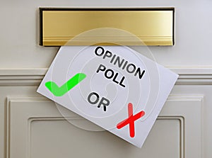 Opinion poll survey Letter
