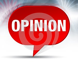 Opinion Red Bubble Background