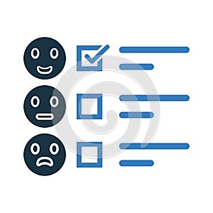 Opinion, testimonial, feedback icon design