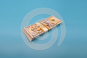 Opioid crisis drugs pills prescription medication and money