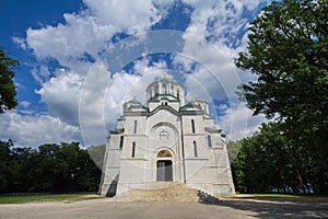 Oplenac Mausoleum in Topola, Serbia. This church host the remains of the Yugoslav kings of the Karadjordjevic dynasty